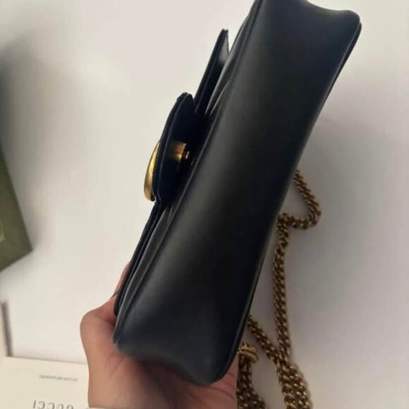 gucci gg marmont black medium bag - Picture 6 of 7